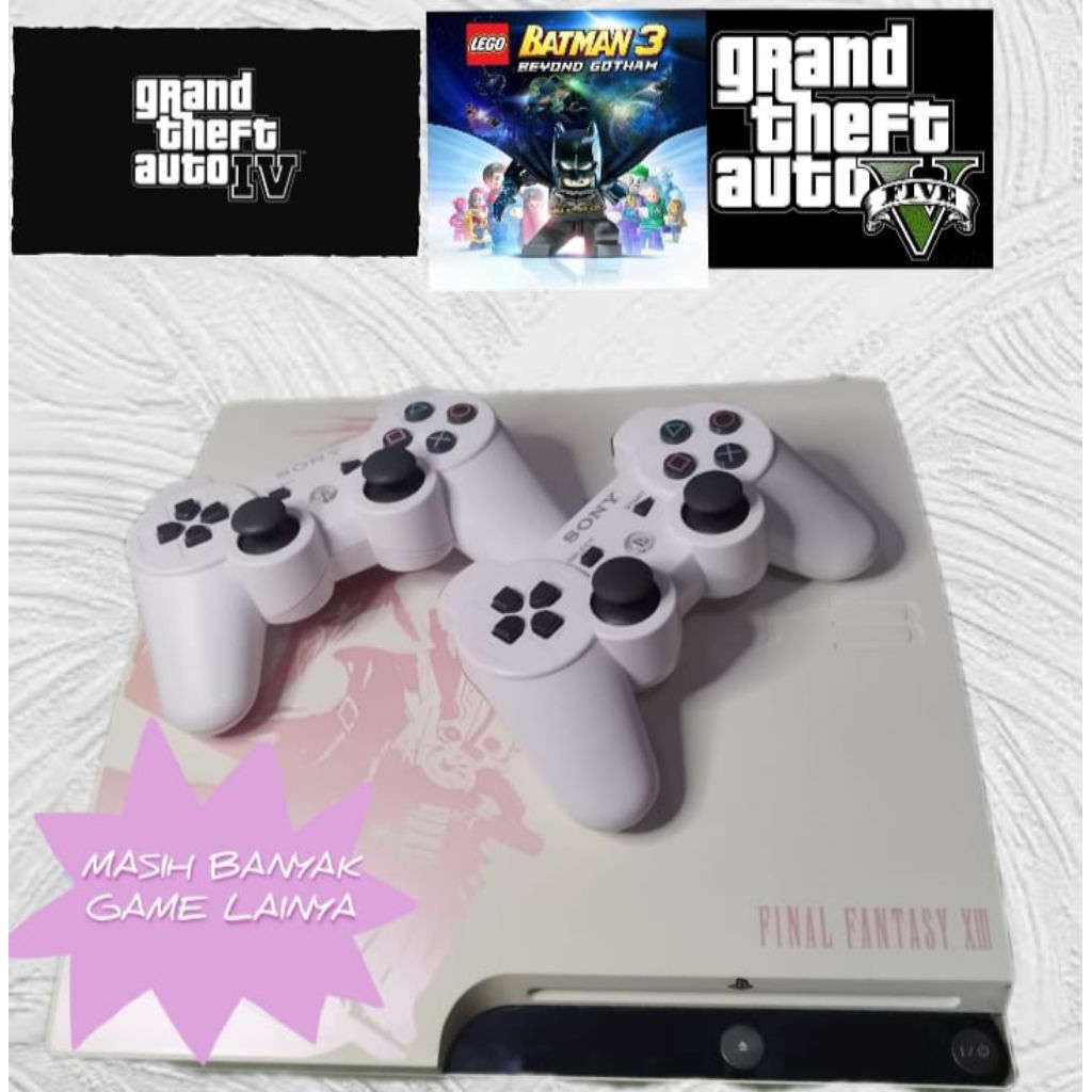 Kondisi bekas pemakaian mulus 90% seperti baru tanpa cacat baret lecet SONY PS3 SLIM 1TB FINAL FANTA
