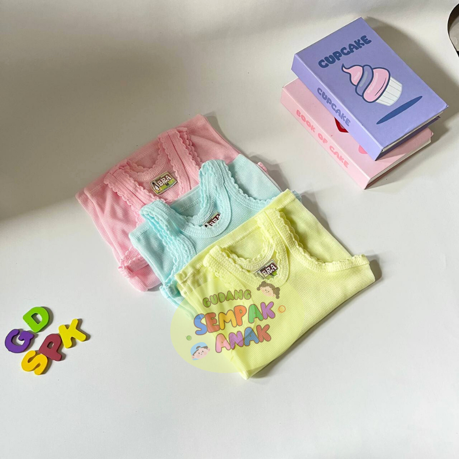 Kaos Dalam Anak Warna Motif Garis 0-10 Tahun Singlet Anak Perempuan Laki-Laki