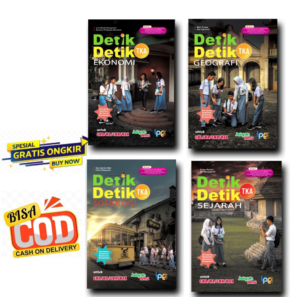 Buku Detik-Detik Tka Sma IPS - Detik Detik Ekonomi, Sejarah, Sosiologi, Geografi Untuk Sma/Smk/Ma