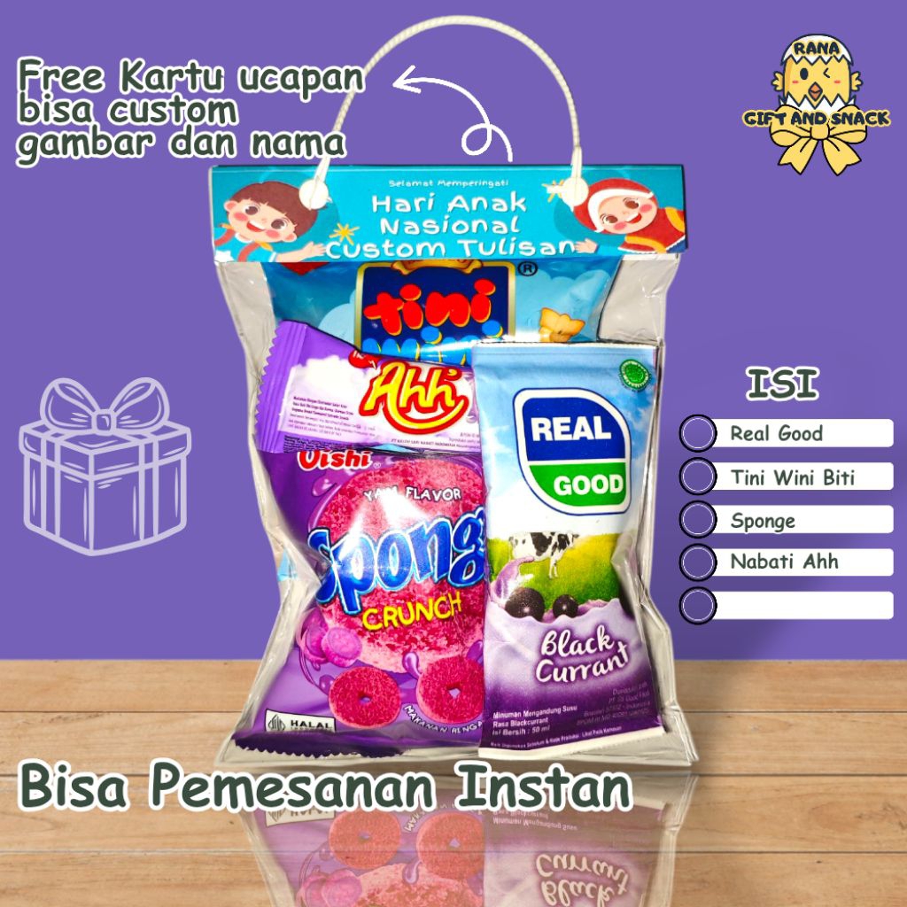Snack Ulang Tahun Anak [TEMA UNGU]/ Snack Acara Ultah /Bingkisan Ulang Tahun / Hampers Murah Meriah