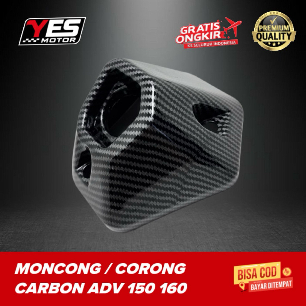 CORONG KNALPOT CARBON ADV 150 160 Moncong Knalpot ADV 150 ADV 160 Carbon Corong Carbon Adv 150 Adv 1