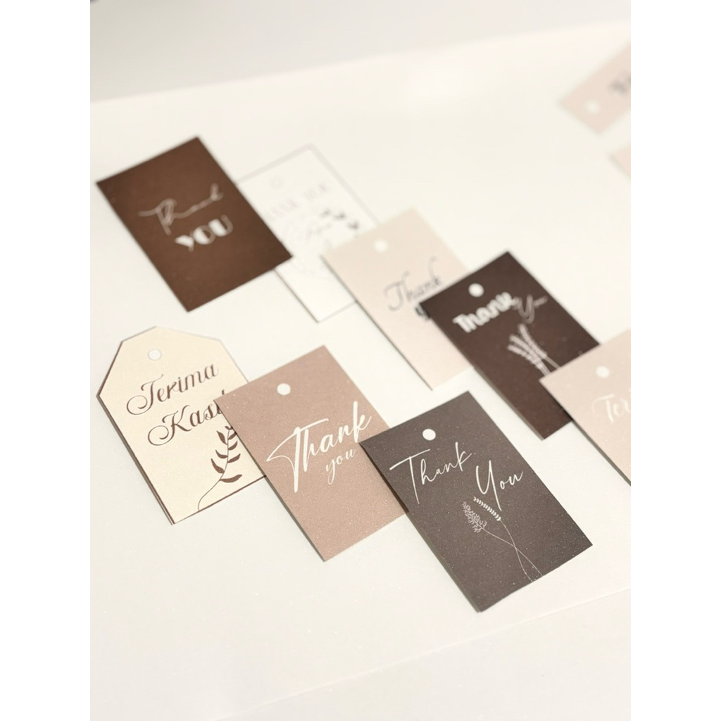 Tag Souvenir | Thanks Card | Souvenir Card | Kartu Pengambilan Souvenir | Gift Card Pesta Acara