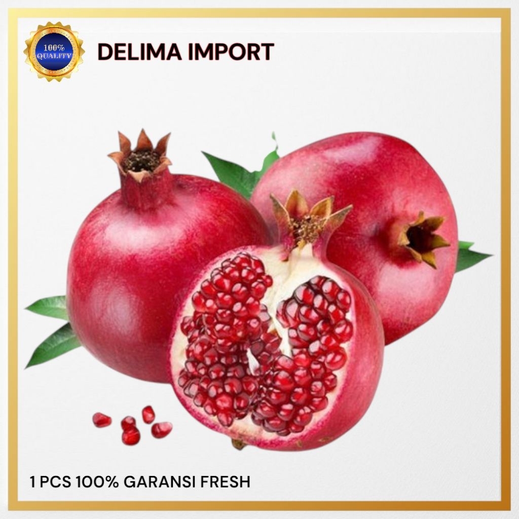 Buah Delima Import / Delima Import India / Delima Super Premium / 1 Buah / Zia Buah