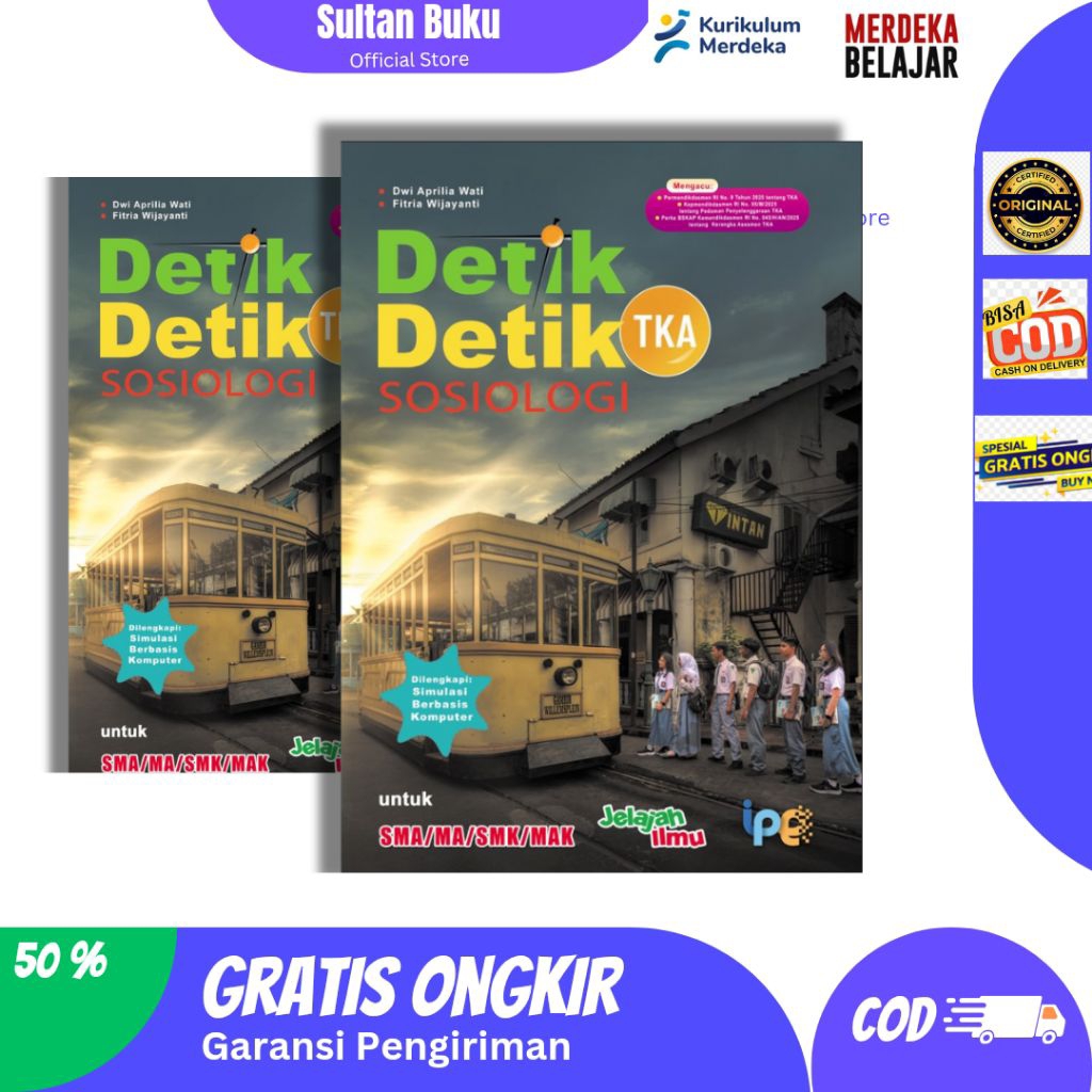 Buku Detik-Detik Tka Sosiologi Sma - Detik Detik Mapel Sosiologi Untuk Sma/Smk/Ma