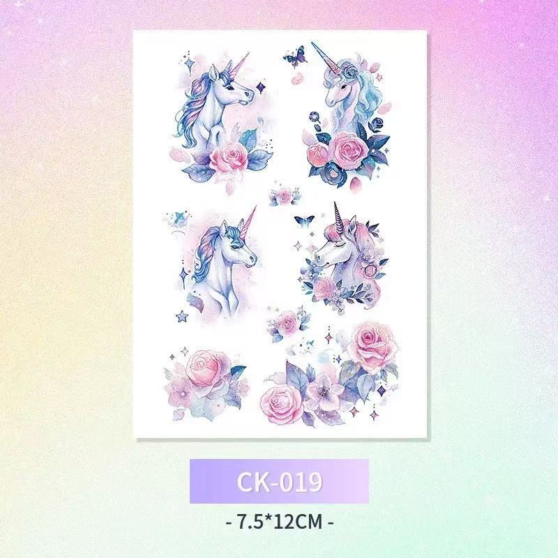 Tatto stiker gambar unicorn