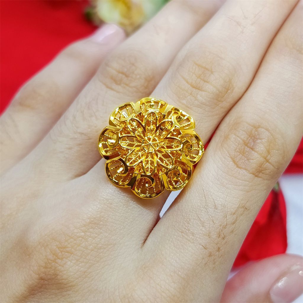 CINCIN BUNGA KENDARI KECIL PERHIASAN BUNGA KENDARI LAPIS EMAS 24K