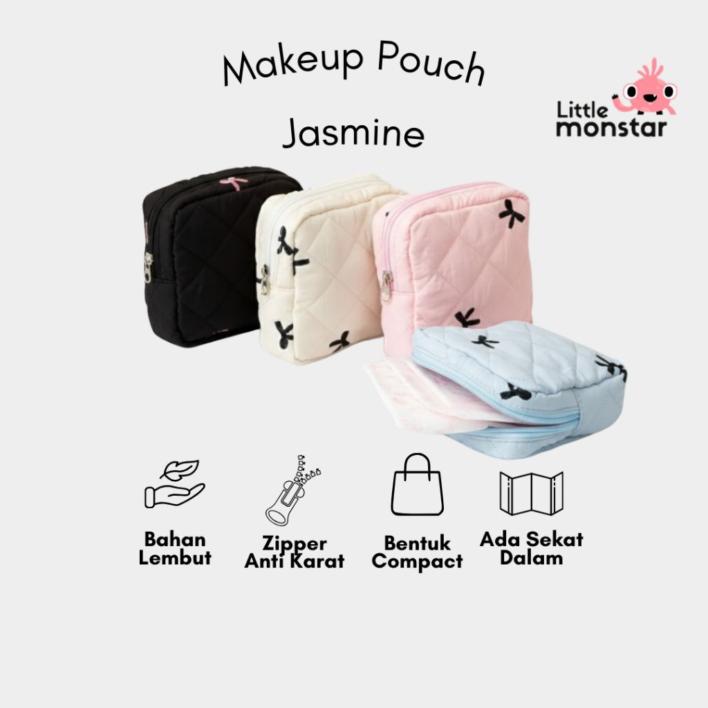 Pouch Makeup Portable Multifungsi Coquette Makeup Pouch MKB-12