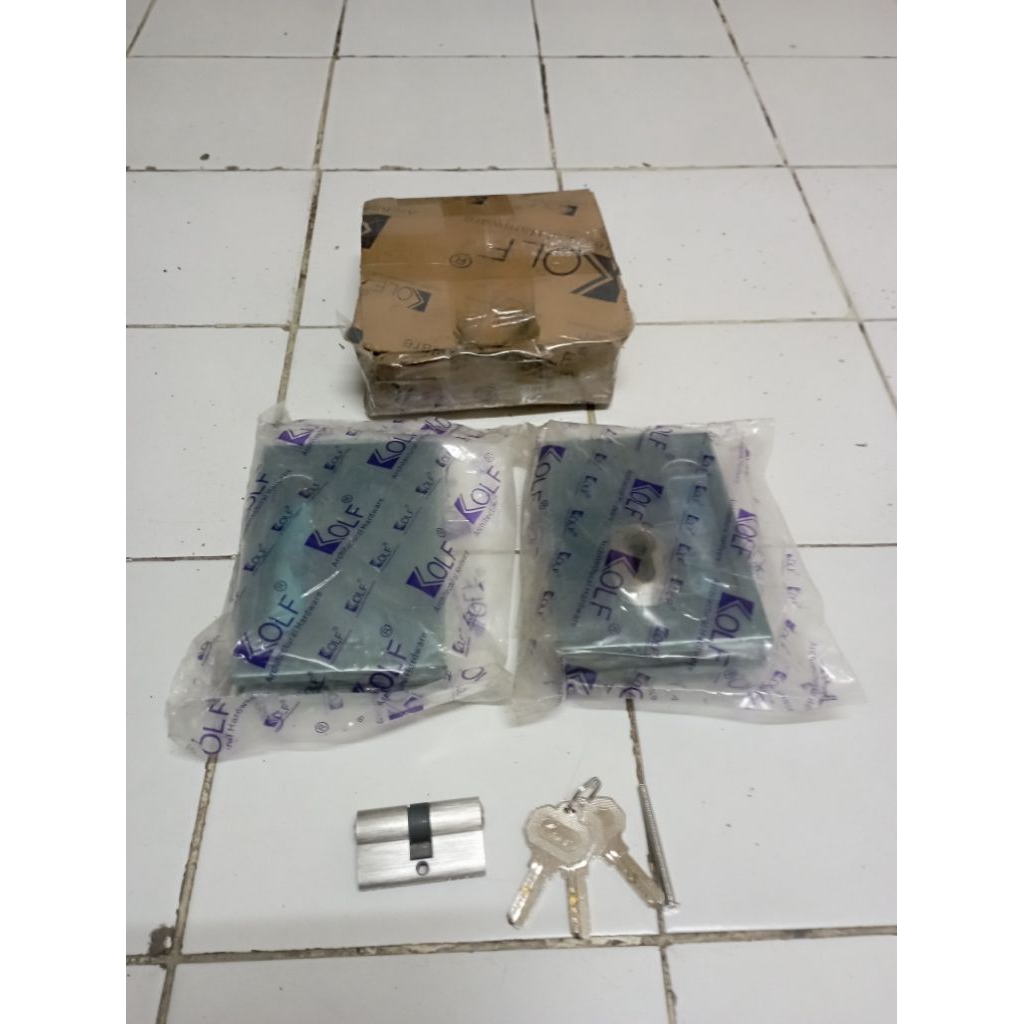 kunci kaca sliding  kolf kaca+kaca