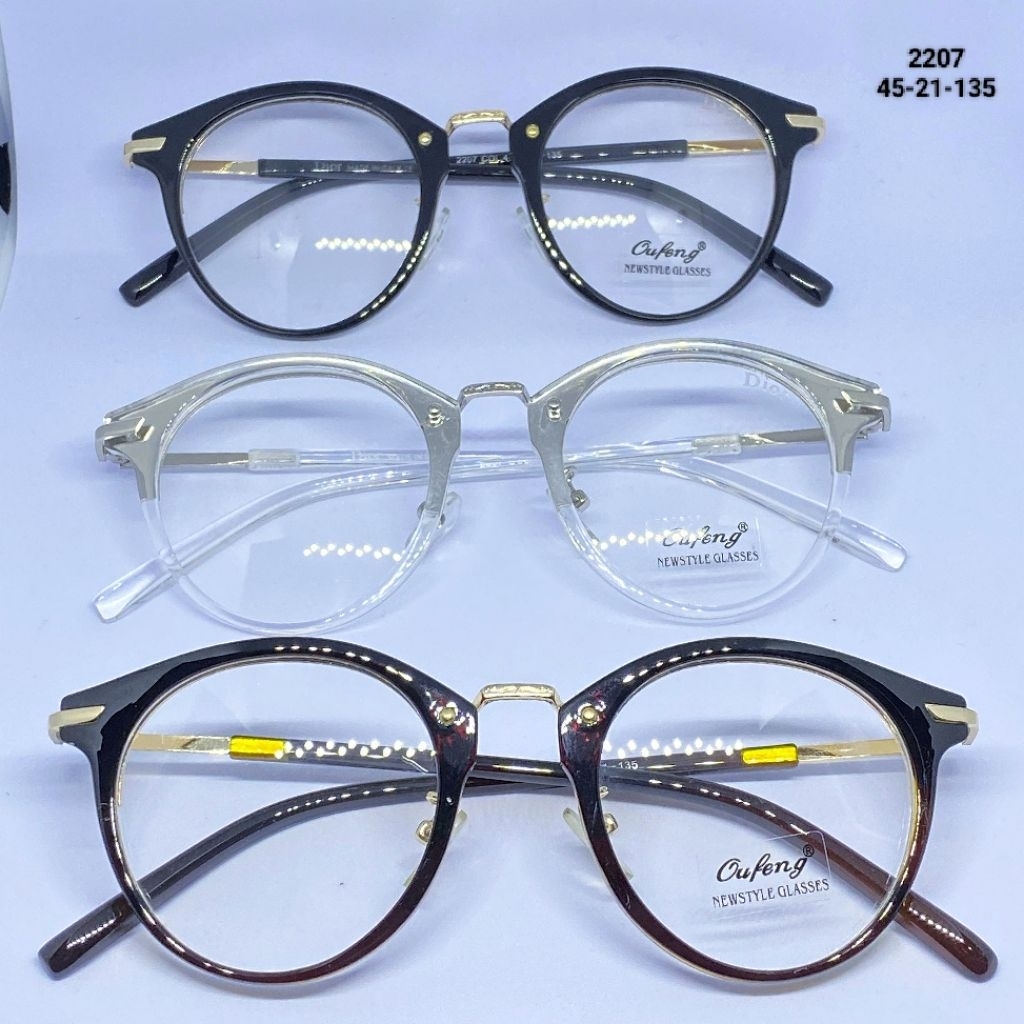 Frame Kacamata Minus Anti Radiasi Blue Light | Bingkai Bulat Korea | Kacamata Optik Original 99% [22