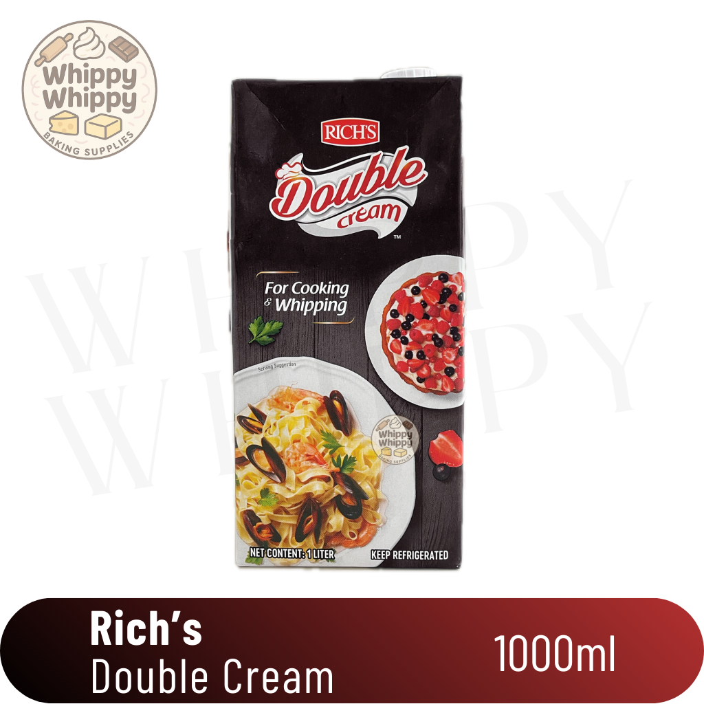 Rich Double Cream 1 Liter, 30% Lemak Serbaguna / Rich's Cooking Cream / Rich Whipping Cream
