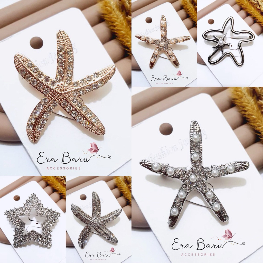 Brooch Hijab / Brooch Jilbab / Bros Bintang Laut / Bros Cantik / Bros Mutiara / Bros Permata / Bros 