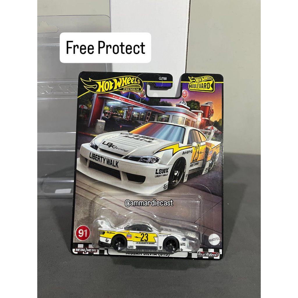 Hw Prem LBWK Nissan Silvia S15 Hot Wheels