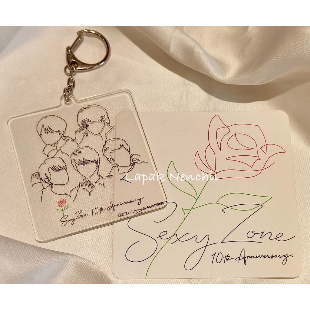 Official Merch Keychain Sexy Zone 10th Anniversary