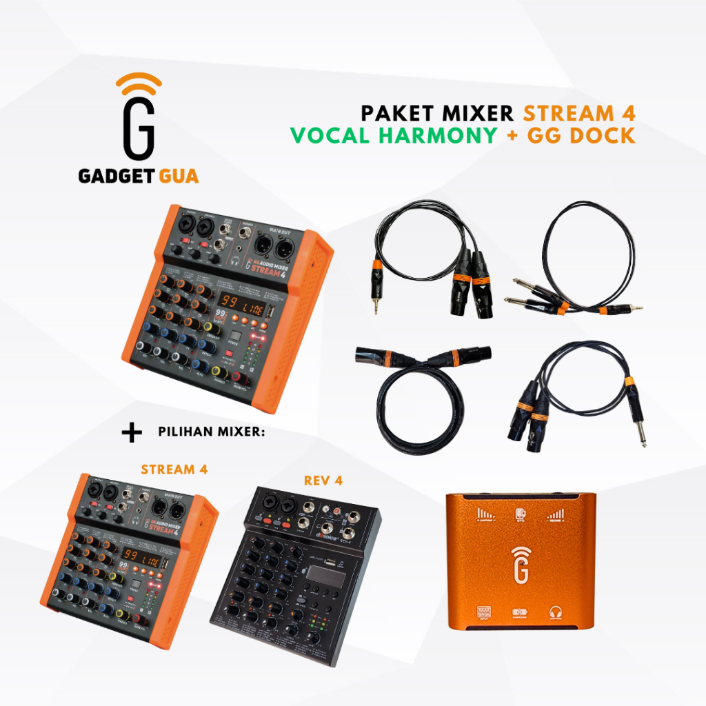 PAKET MIXER VOCAL HARMONY (2 AUDIO MIXER)