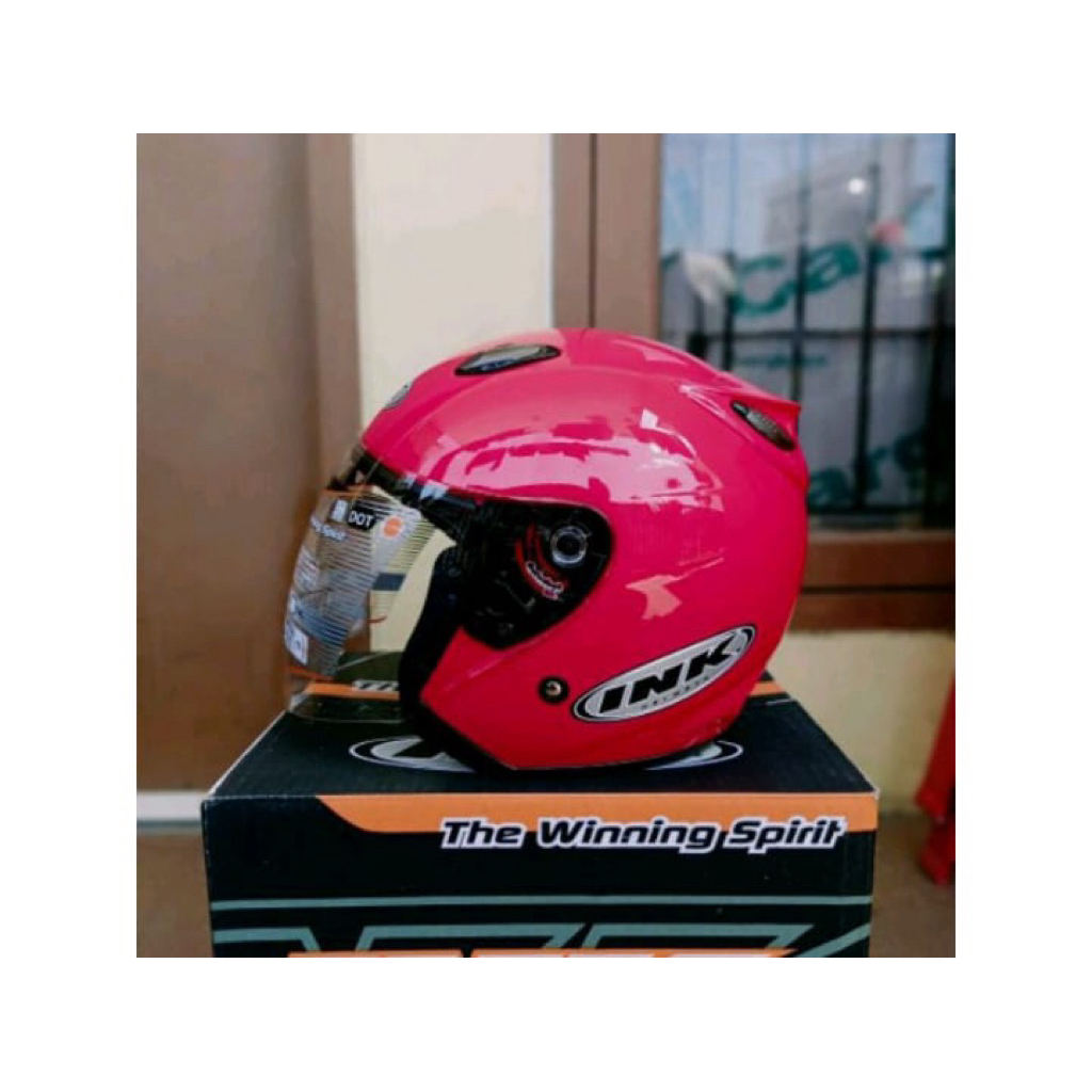 Ink Centro Solid Helm Original  Helm Half Face INK Centro Ori Dot SNI untuk cewek cowok Centro helm