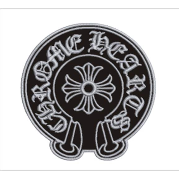 Emblem Patch Bordir Chrome Hearts abu muda - CBI