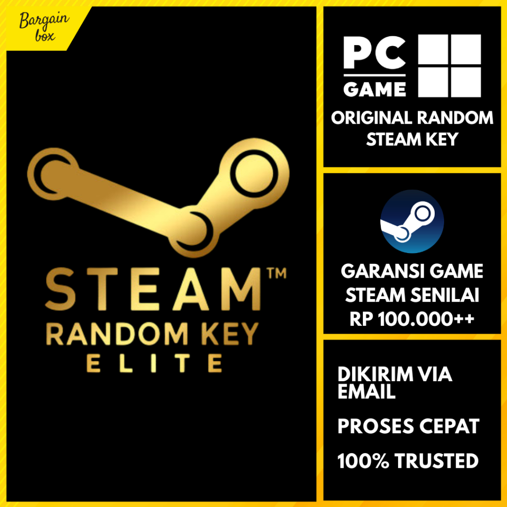 Gatcha Gacha Steam Random Key Elite Windows & MAC dijamin 100% tidak Zonk