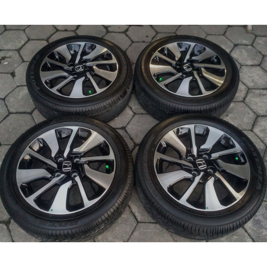 velg R15 brio rs original enkei+ ban 185/65 honda
