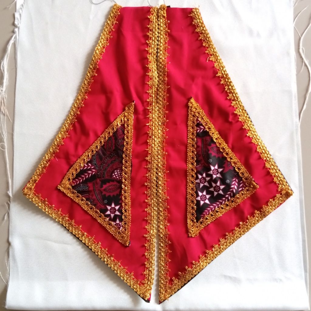 Erlion Rampek Tari kain beludru kabulon sepasang