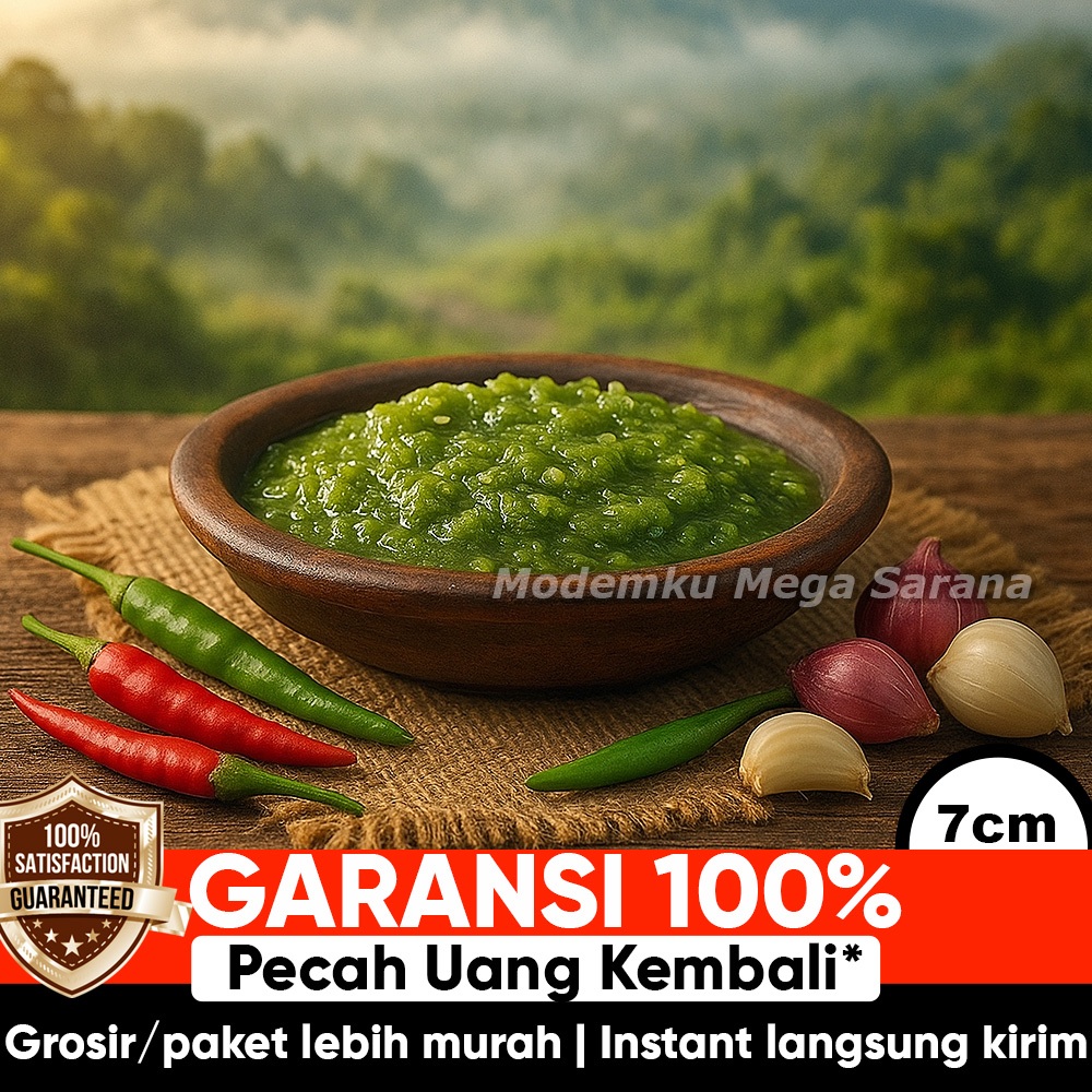 Gerabahku | Cobek Sambal Mini Tanah Liat Diameter 7 cm - Cowek Cawan Gerabah Kecil Tradisaional