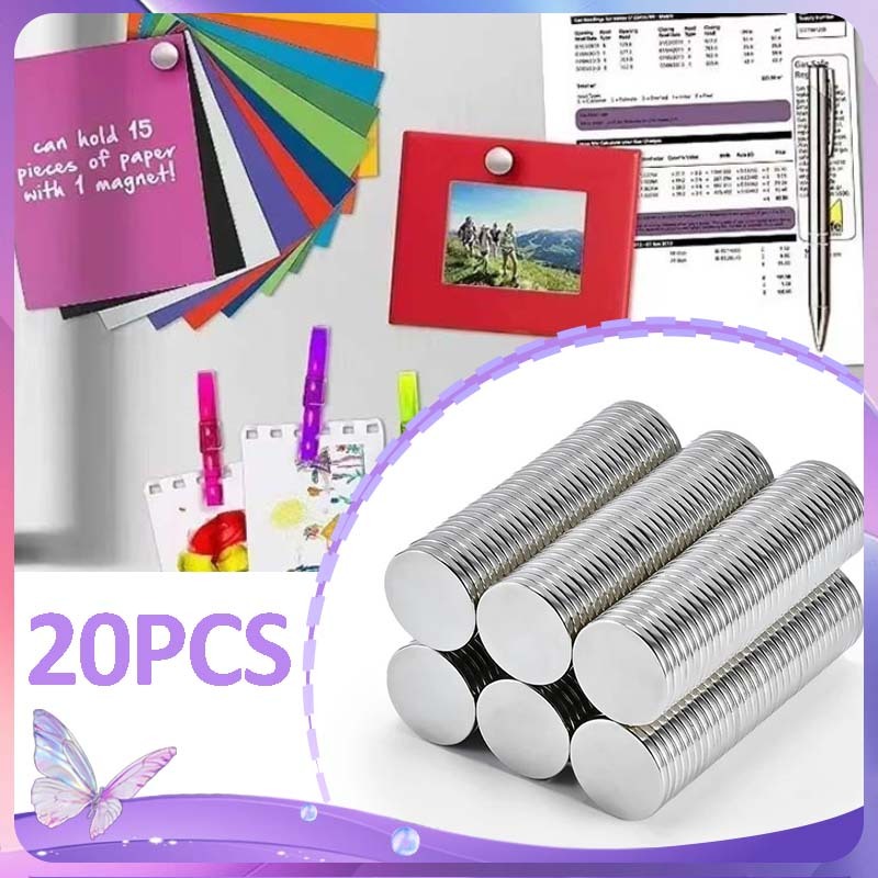 20pcs Magnet Neodymium N35 Magnet Bulat Kecil Magnet Neodymium Bulat Magnet Super Magnet Bulet