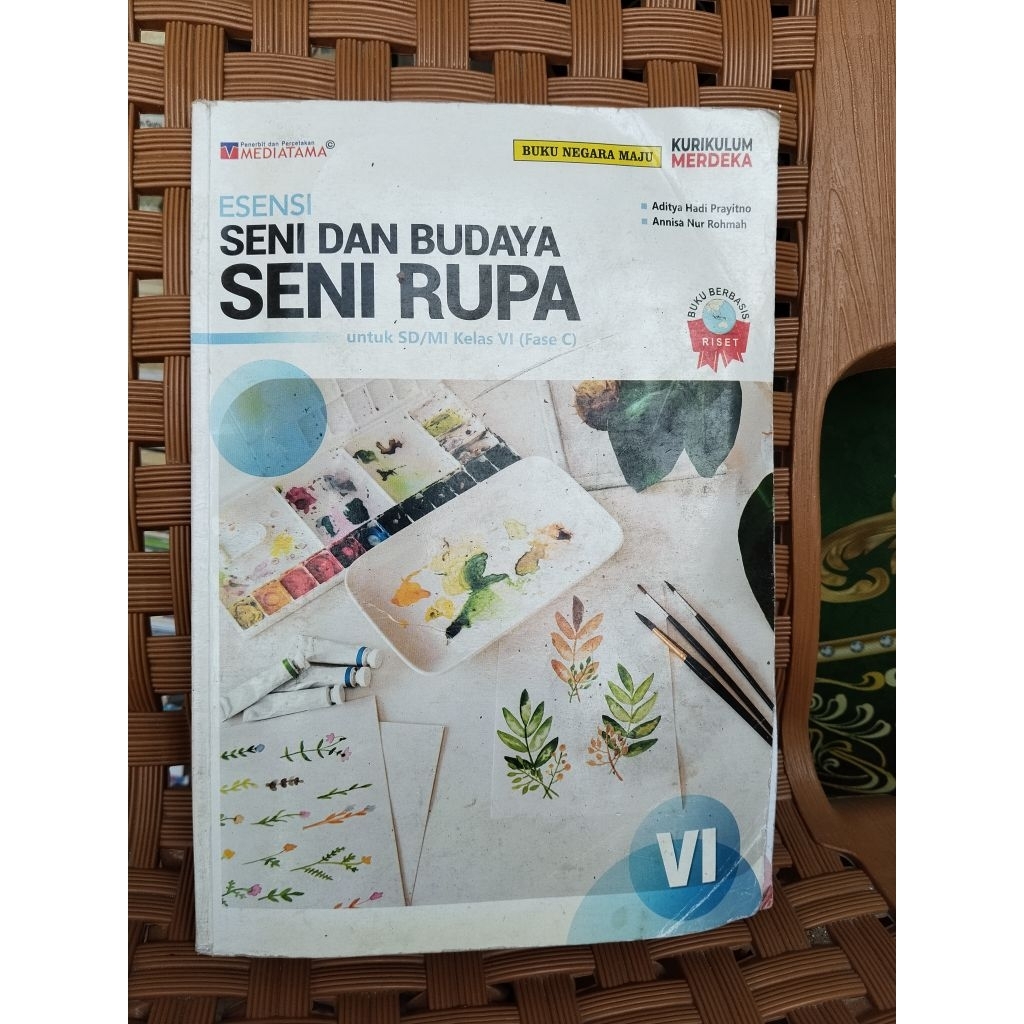 buku seni rupa/sbk kelas 6/VI sd mi kurikulum merdeka
