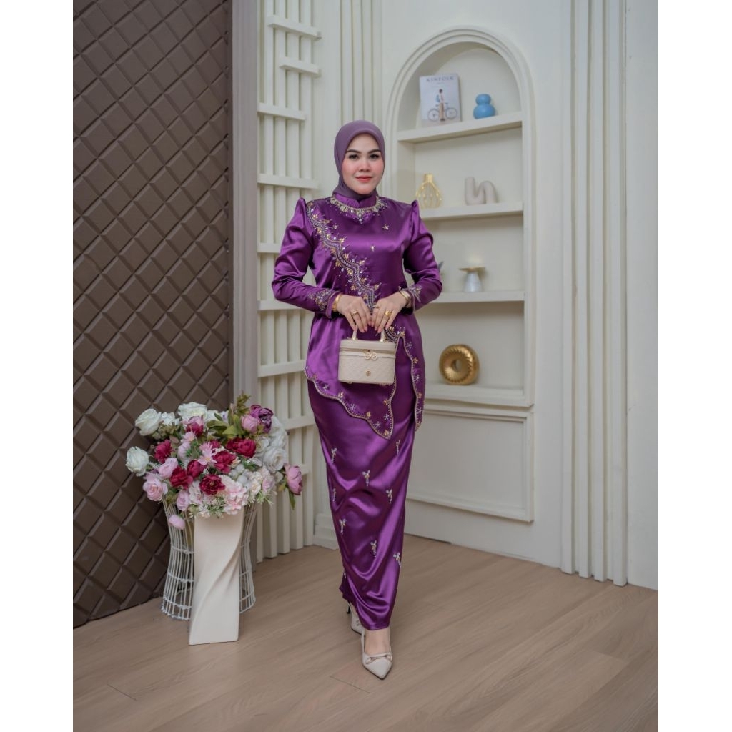 ONE SET BAJU KURUNG PAYET LEONY BAHAN KAWASAKI PREMIUM // KEBAYA KURUNG PAYET // BAJU KURUNG MALAYSI