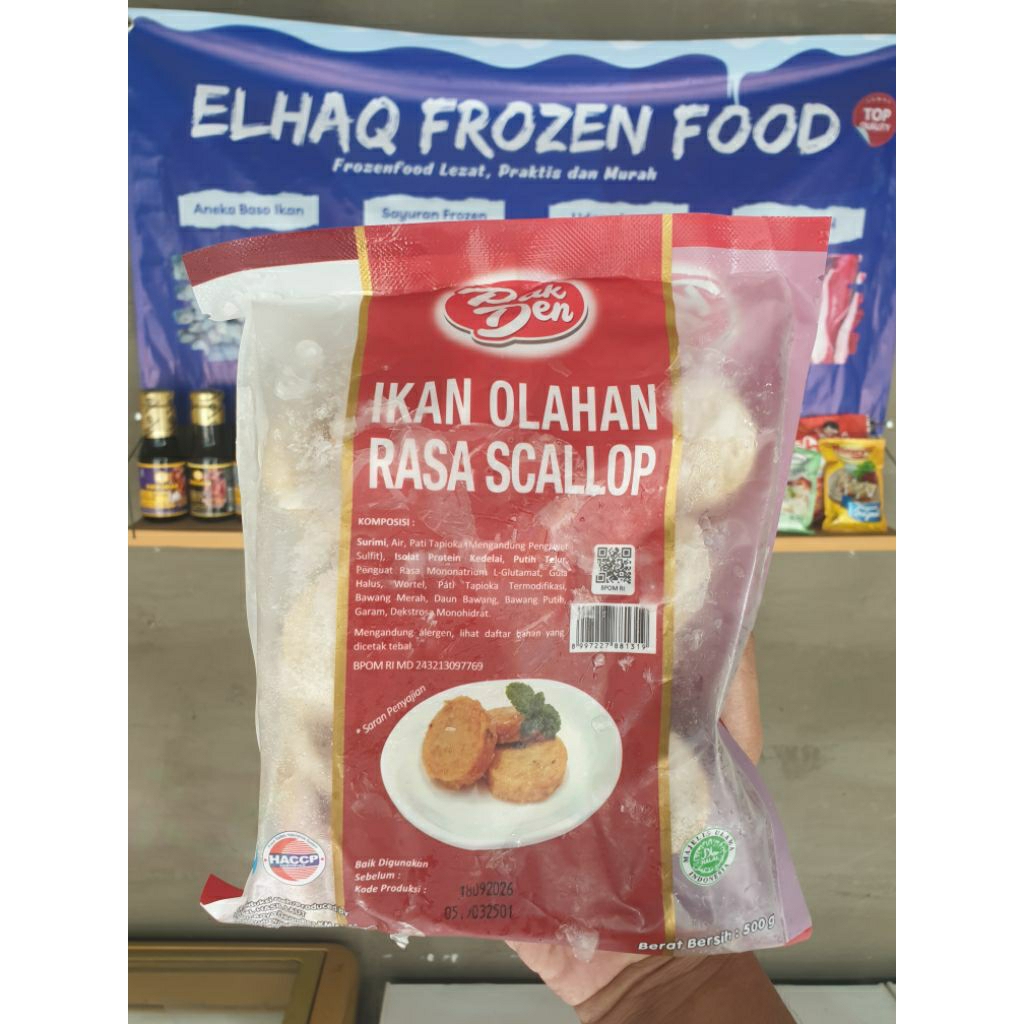 Pak Den Scallop 500 gram