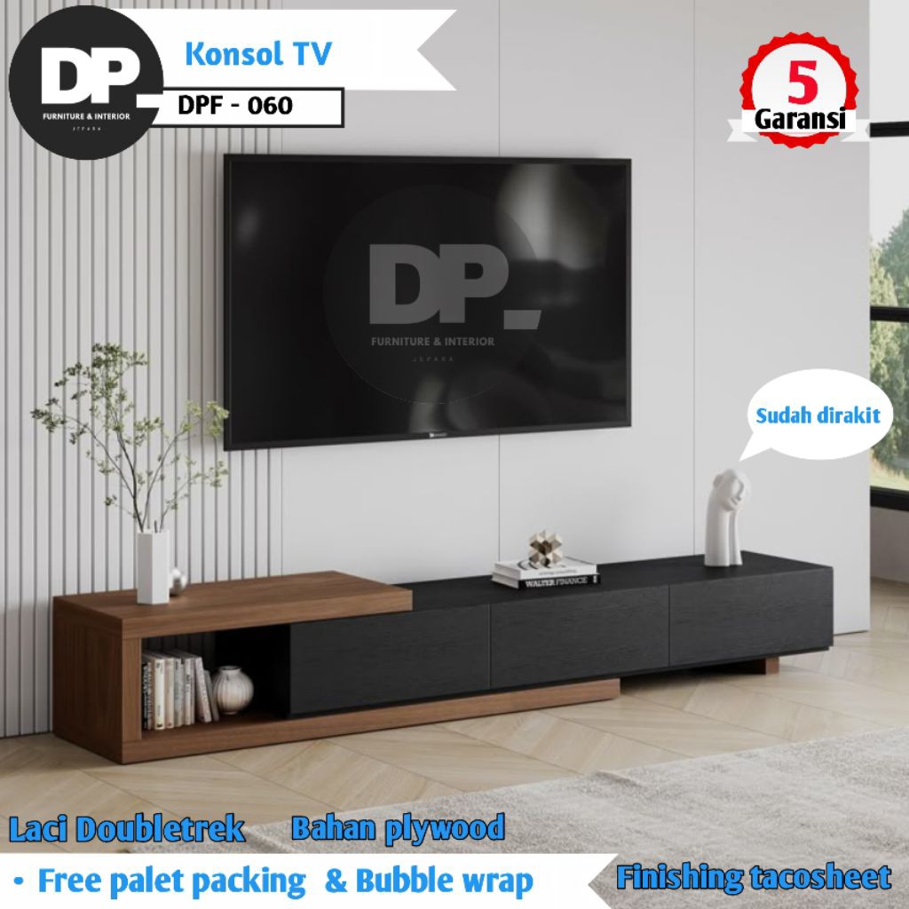 Meja TV minimalis modern konsol tv dengan laci konsol tv custom warna meja tv serbaguna meja warna k