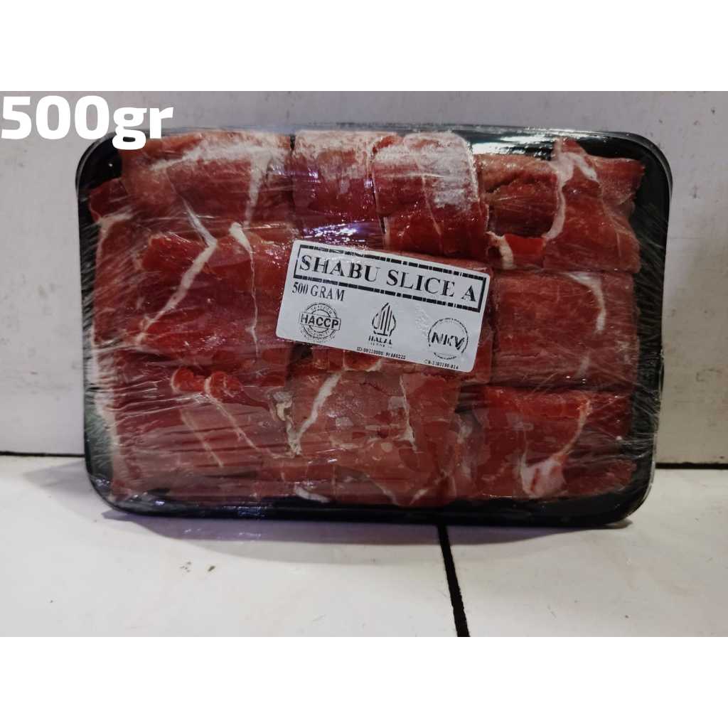 Daging Sapi  Beef Slice Shabu Halal 500GR