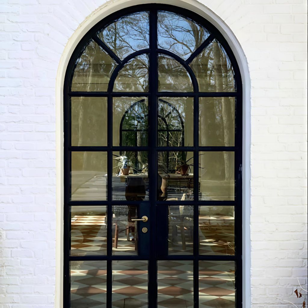 jendela lengkung aluminium