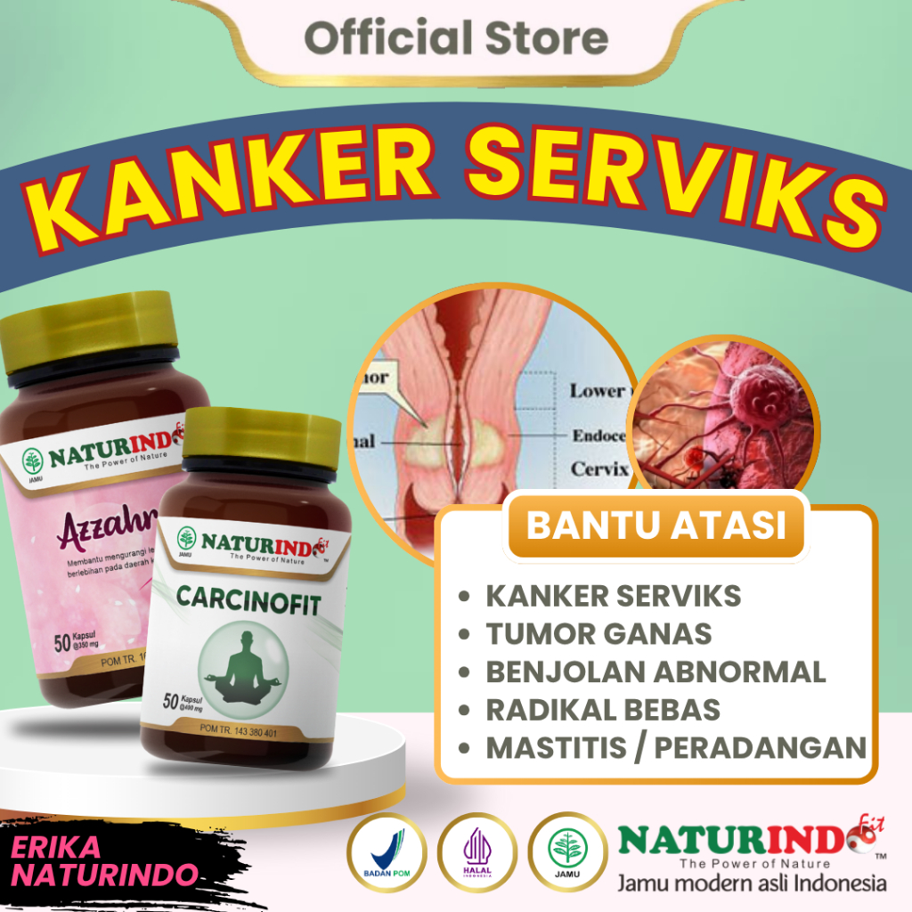 Herbal Kanker Serviks Carcinofit Azzahra NATURINDO