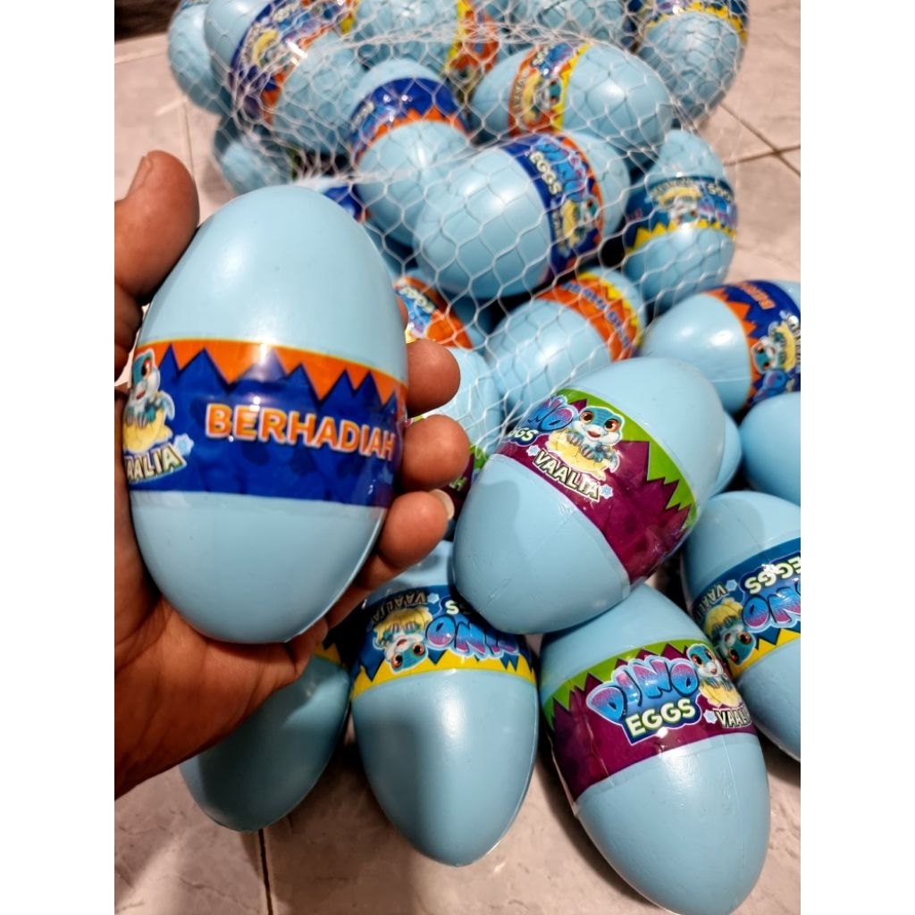 ISI 20 PCS TELUR JUMBO DINNOSAURUS FROZEN / TELUR ISI MAINAN ANAK