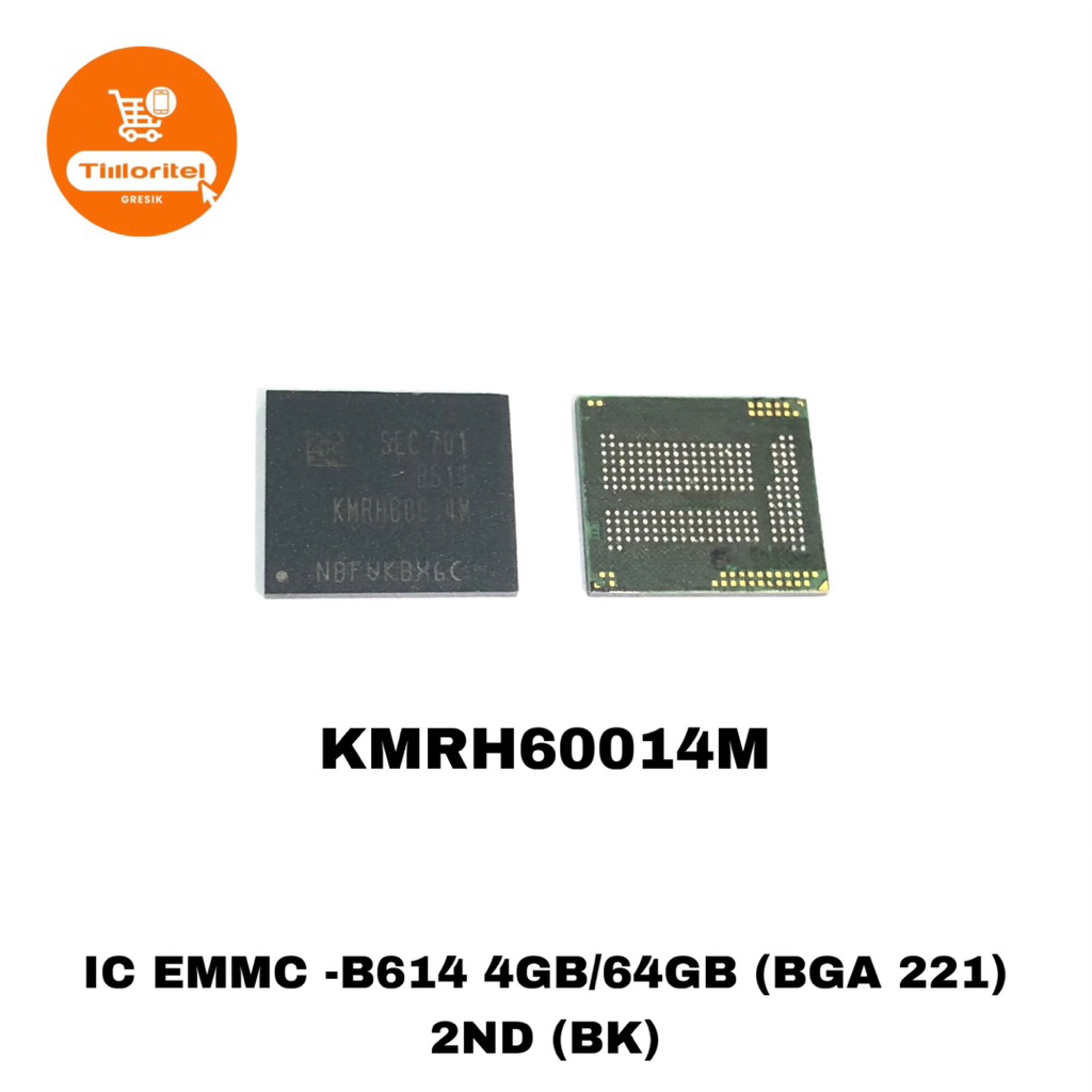 IC EMMC KMRH60014M-B614 4GB/64GB (BGA 221) 2ND (BK)