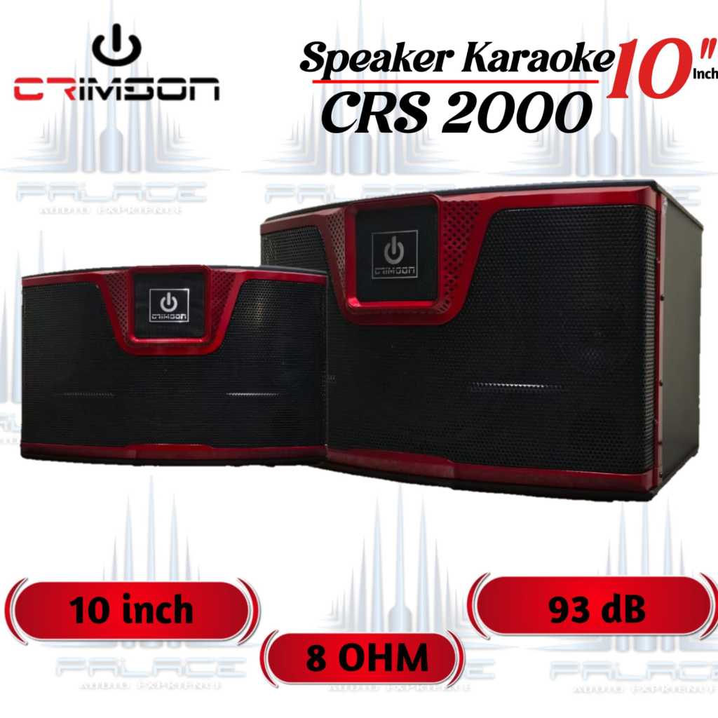 Speaker Karaoke 10 Inch Pasif - Crimson CRS 2000 Isi Sepasang
