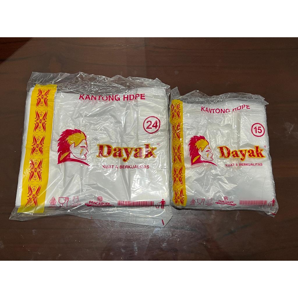 KANTONG KRESEK HDPE MERK DAYAK UKURAN KCIL & TANGGUNG