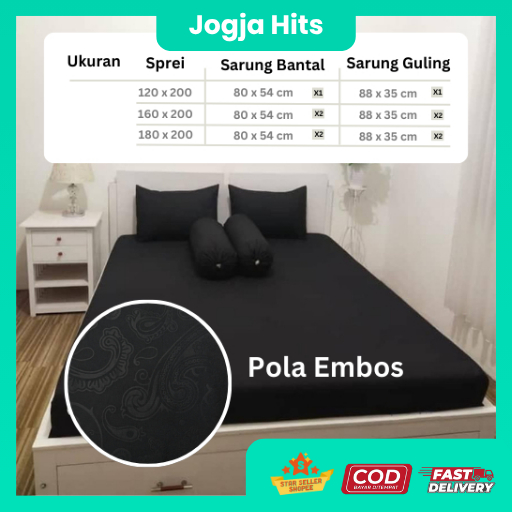 Sprei Polos Embos Uk 120 160 180 - Sprei Embos Uk 180 x 200 - Sprei Premium Embos