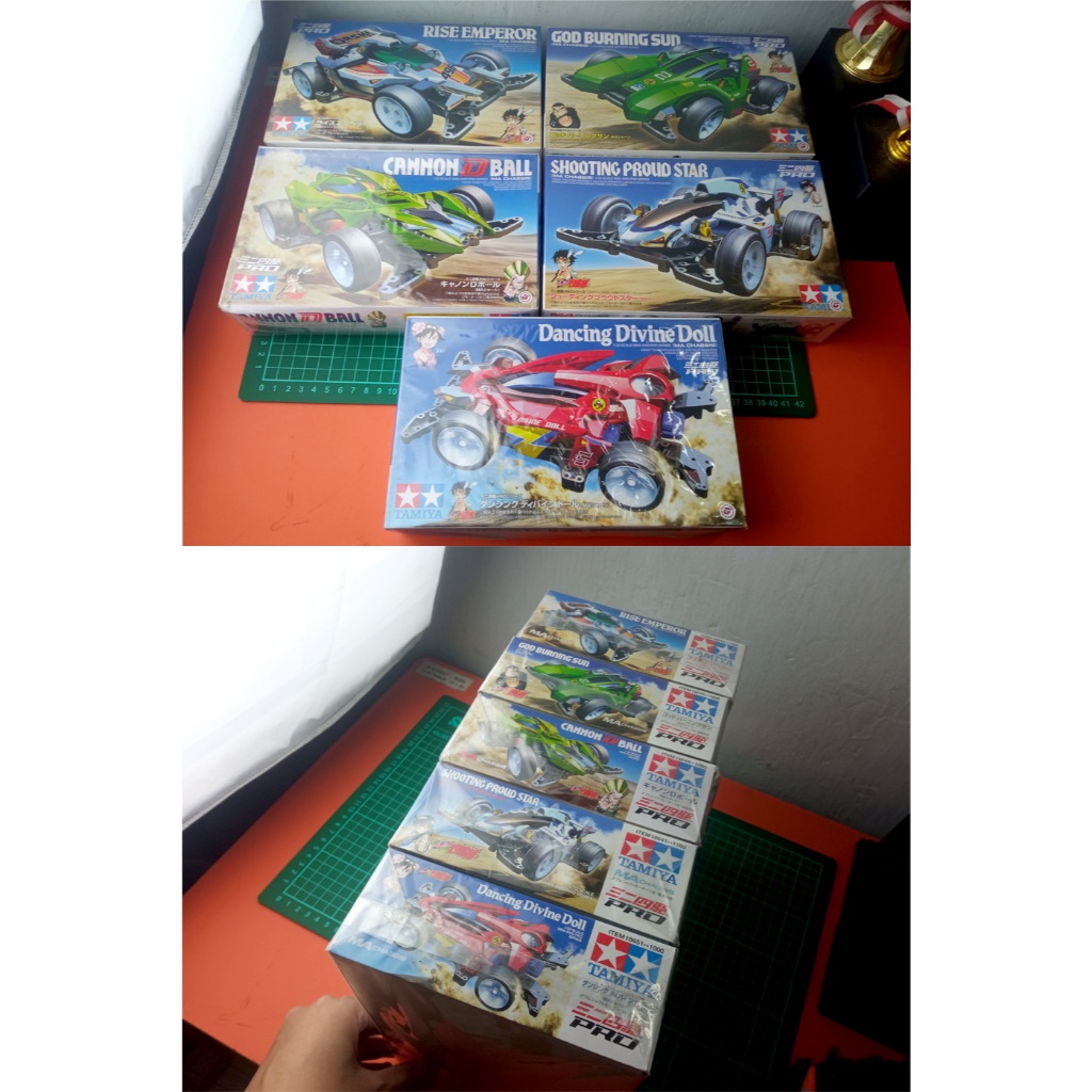 Tamiya mini 4wd Hyper Dash series 1-5 MA CHASIS rise emperor, shooting proud star, god burning sun, 