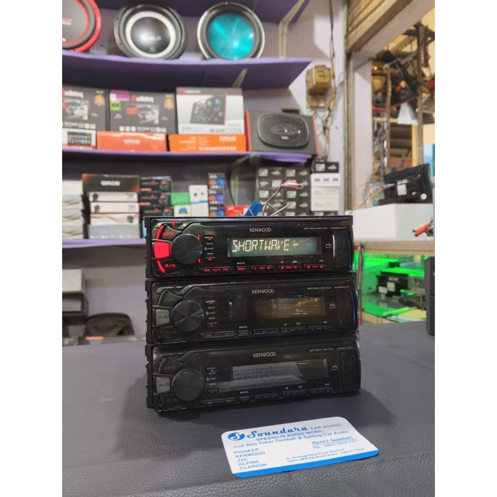 singledin kenwood AUX USB RADIO FM audio mobil