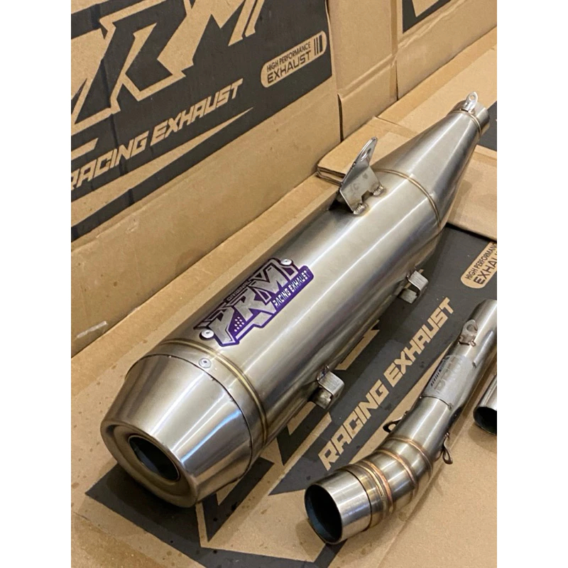 knalpot standar racing supra fi original prm racing exhasut pnp grand,supra fi,supra x125