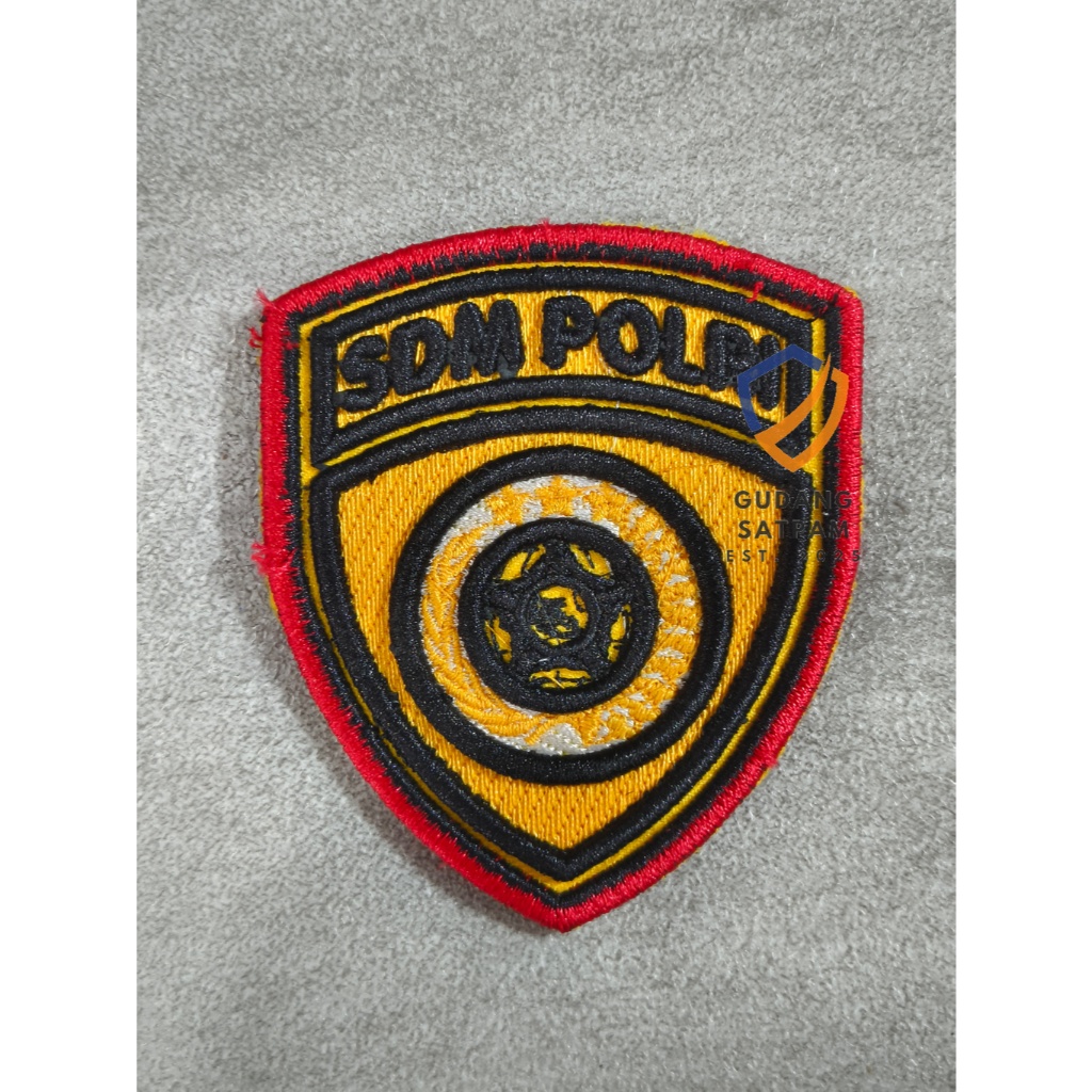 Bet SDM Polrii - Bet Baju Timbul SDM Polr* - Badge Timbul Baju SDM Police - Atribut Logo SDM POLRII 