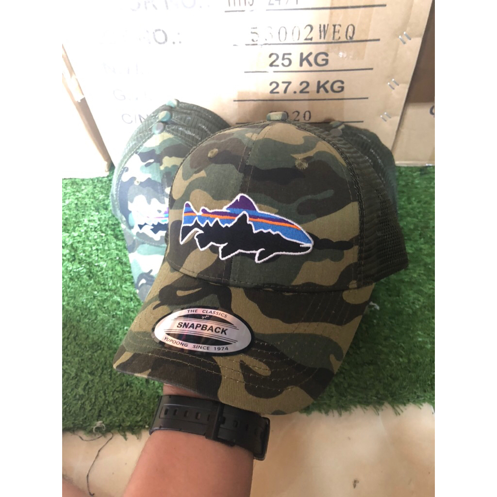 Topi patagonia trucker Camouflage / Topi jaring patagonia camo loreng