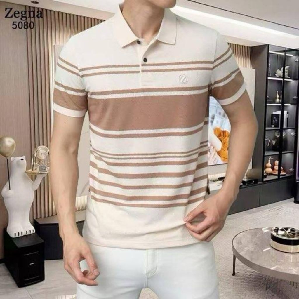 Baju Polo Murah Kaos Kerah ZEGNA Mirror
