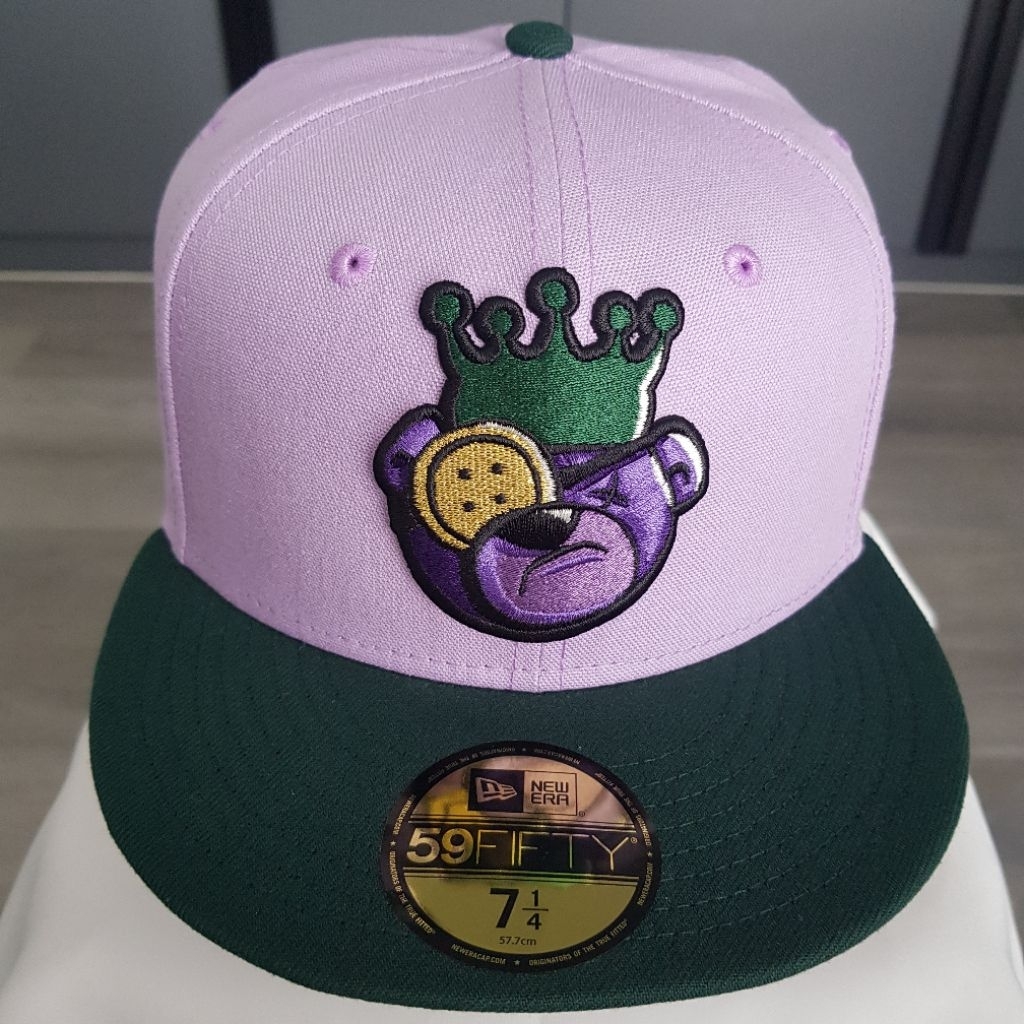 Justfitted Berlin Head Purple Green New Era 59FIFTY 7 1/4 New