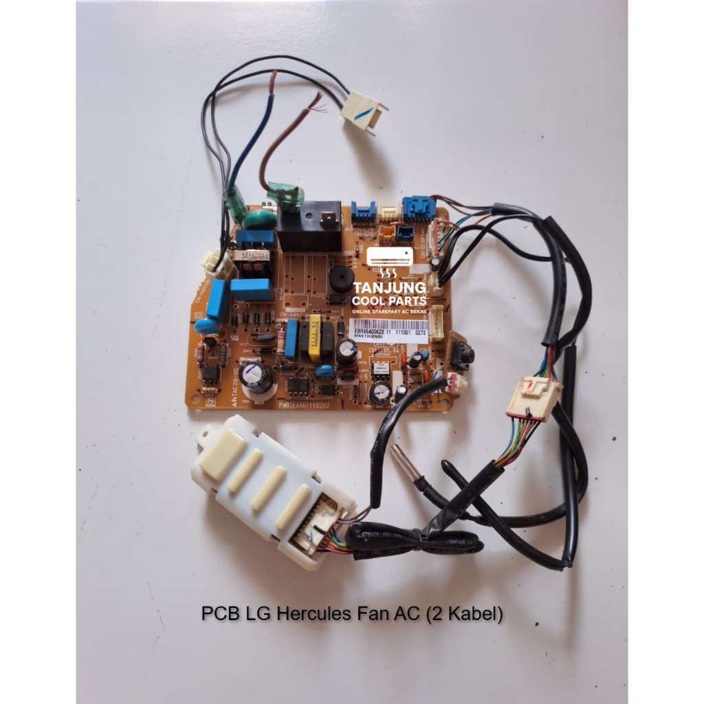 (FAN KABEL AC) PCB MODUL AC HERCULES MINI FAN ARUS AC (2 KABEL) LENGKAP SENSOR + TERMIS