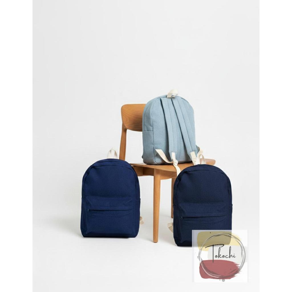 backpack korean style tas ransel pria wanita tas ransel sekolah tas ransel kuliah jeans denim