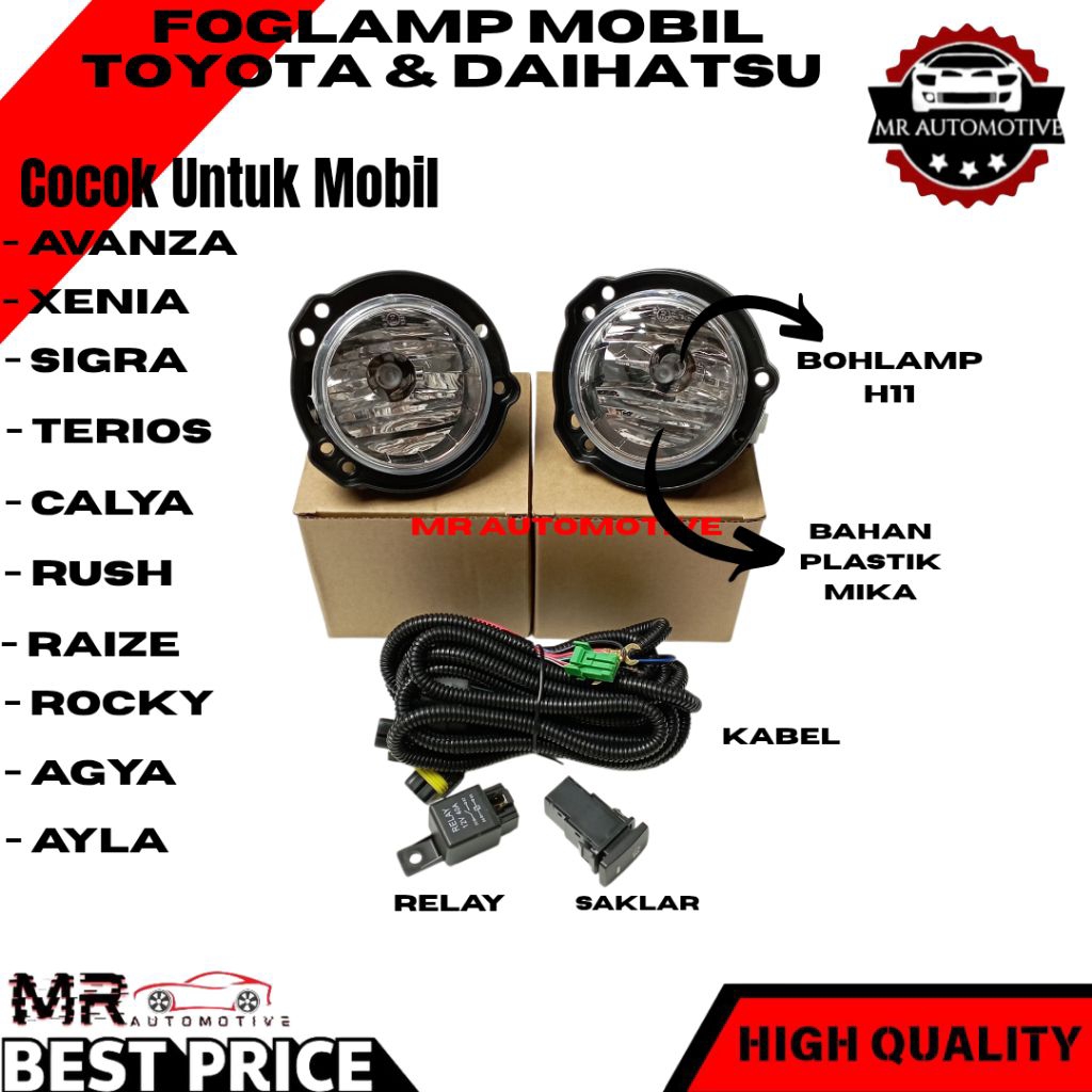 Fog Lamp / FogLamp Avanza Xenia Rush Terios 2012-2019 Merk Koito