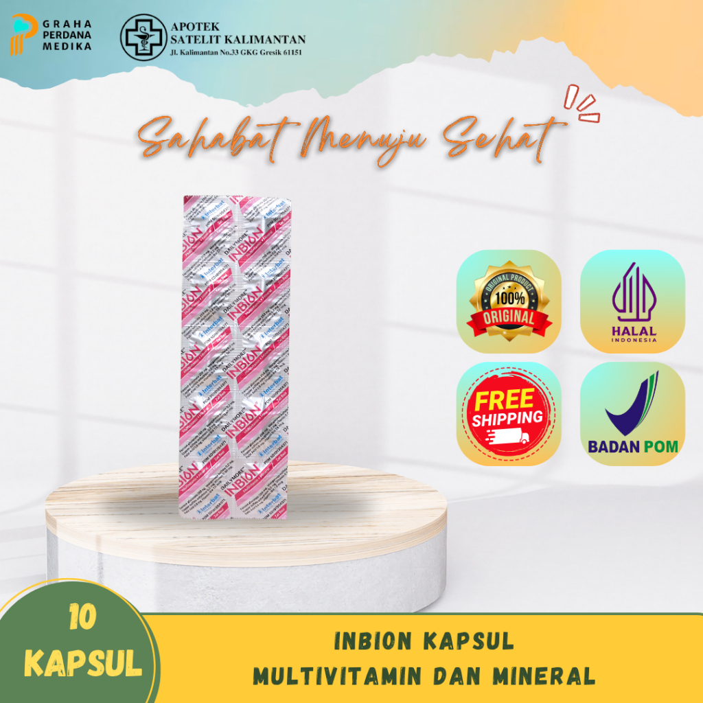 INBION KAPSUL - Multivitamin & Mineral (10 kapsul)