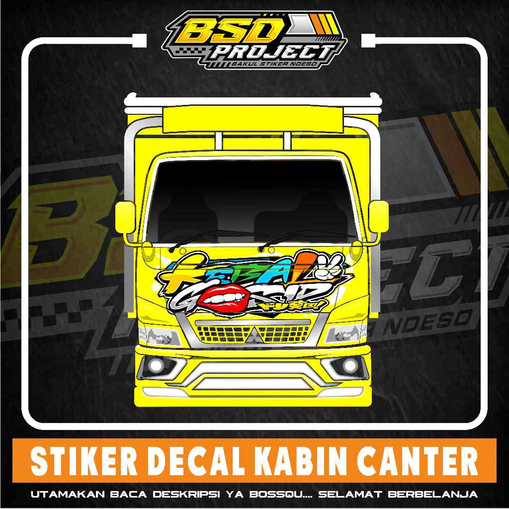 stiker decal kabin truk keren stiker kabin truk canter kebal gosip stiker truk giga fuso bisa reques