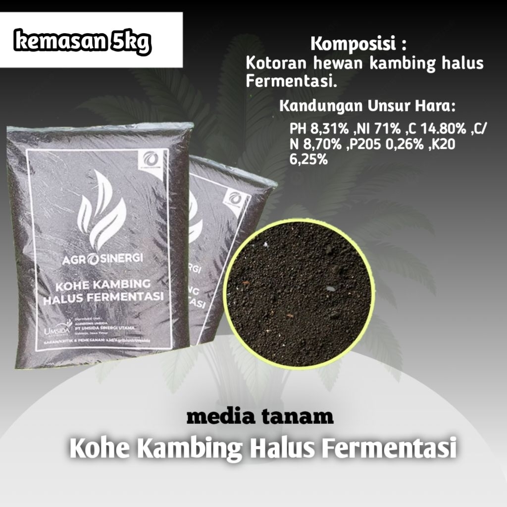 Pupuk Organik - kotoran hewan Kambing Halus Fermentasi